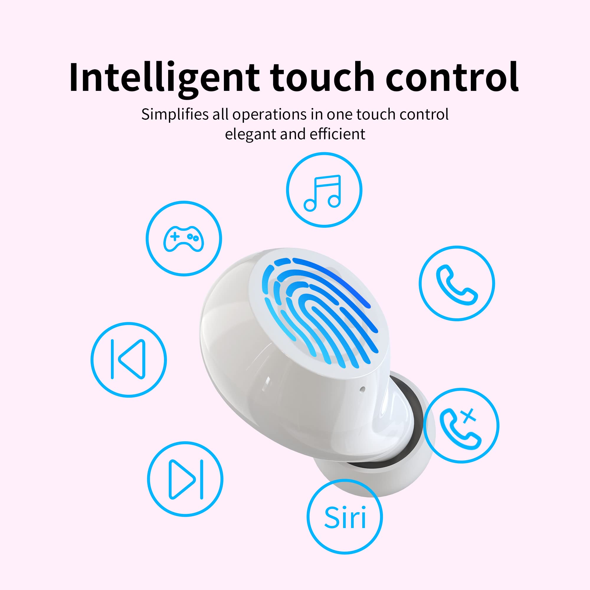 Earbuds for Kids Cute Design in-Ear Wireless Earphones for Kids Boys Adult Bluetooth 5.3 Waterproof Sport Stereo Headphones with Mic for Phone