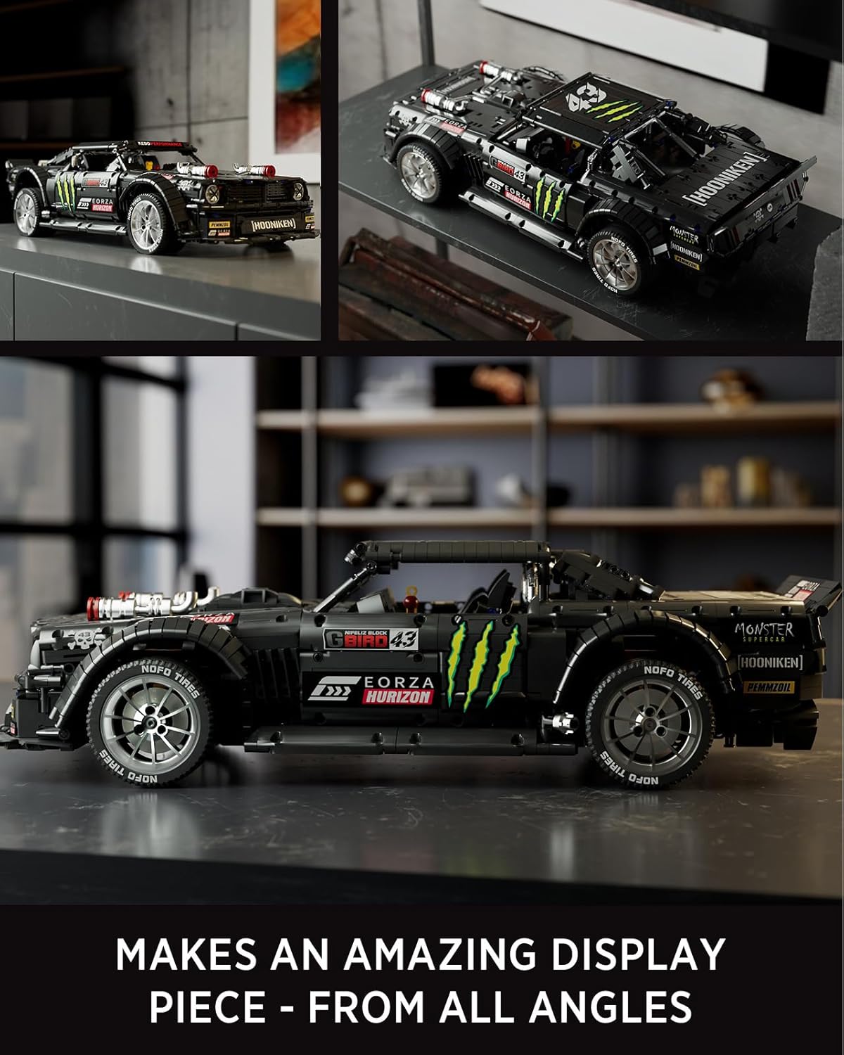 Nifeliz HOONIKEN Model Car Set, Colletible Vehicle Building Toy for Adults, for Car Lovers and Model Fans (3141 Pieces)