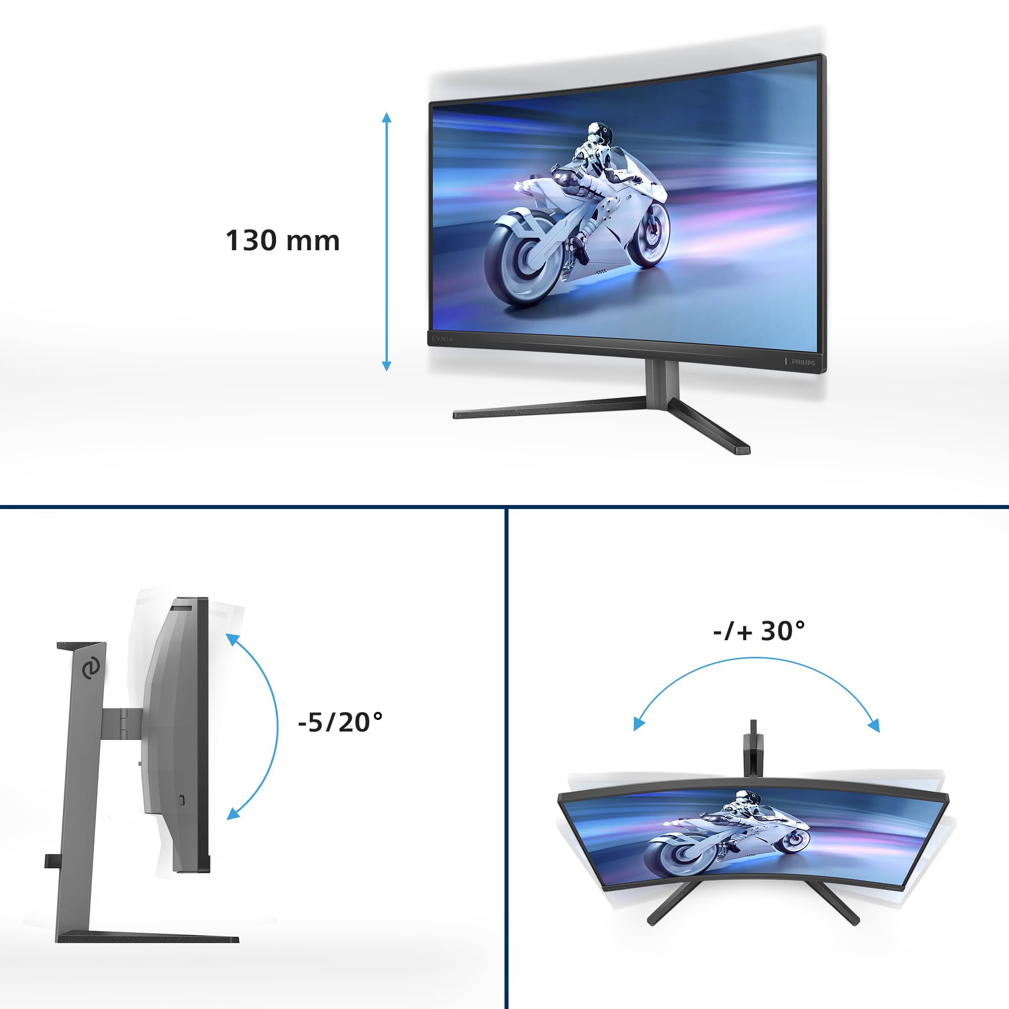PHILIPS Evnia 32M2N6800M/00 computer monitor 80 cm (31.5") 3840 x 2160 pixels 4K Ultra HD LCD Black