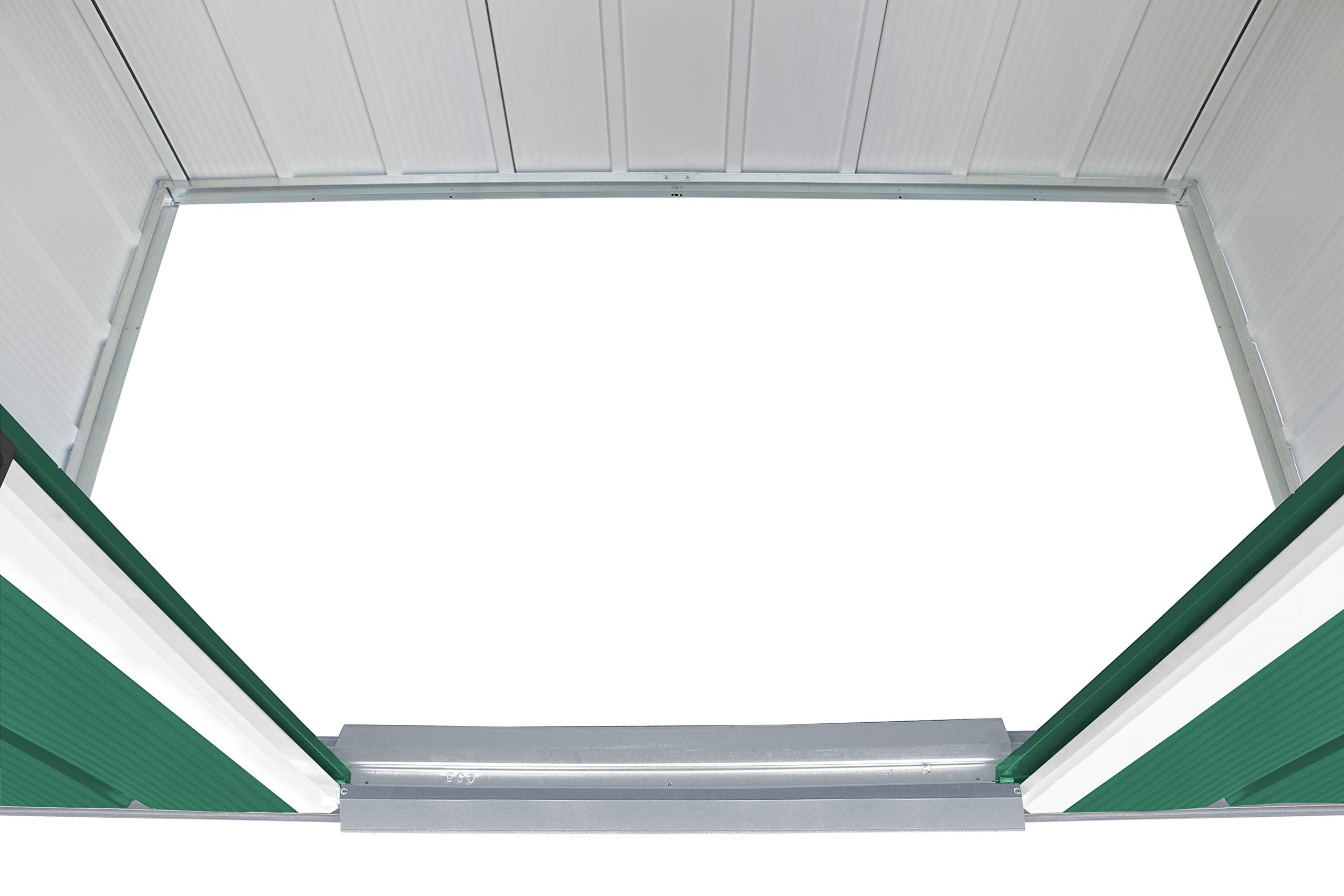 Duramax ECO 8 x 8 (6.35 m2) Metal Garden Storage Shed, Hot-Dipped Galvanized Metal Garden Shed, Tool Storage Shed, Strong Reinforced Roof Structure, Maintenance-Free Metal Shed, Anthracite