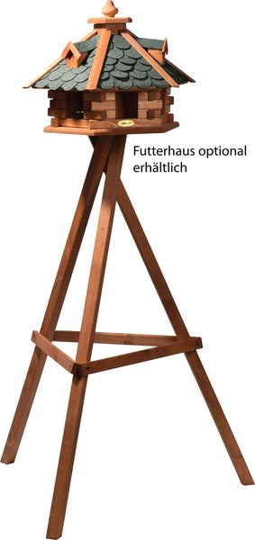 dobar 33326e Heavy Duty Pine Bird House Stand - Brown