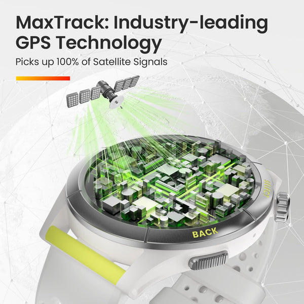 Amazfit Cheetah Smart Watch with Dual-Band GPS, Route Navigation & Offline Maps, Training Template, Heart Rate Monitor, Alexa-Built In