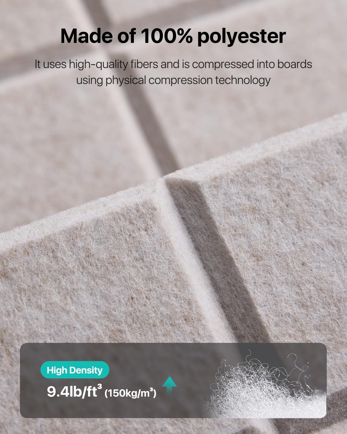 Soundsbay Soundproofing Panels, 12 Pack Acoustic Wall Panels Self-adhesive, 30x30x0.9cm Acoustic Panels for Walls, Ceiling, Home Office