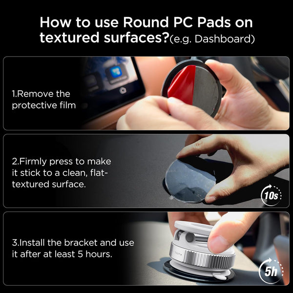 MSXTTLY Vacuum Magnetic Phone Holder for Car, 2025 Vmag-S1, Suction Phone Mount 360° Rotatable, Foldable & Adjustable, for iPhone 16 Pro MAX 15 14 13 12 & Android, Black