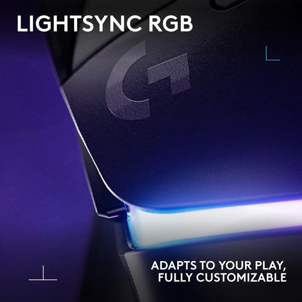 Logitech G G502 X PLUS LIGHTSPEED Wireless RGB Gaming Mouse - Optical mouse with LIGHTFORCE hybrid switches, LIGHTSYNC RGB, HERO 25K gaming sensor, compatible with PC - macOS/Windows - Black