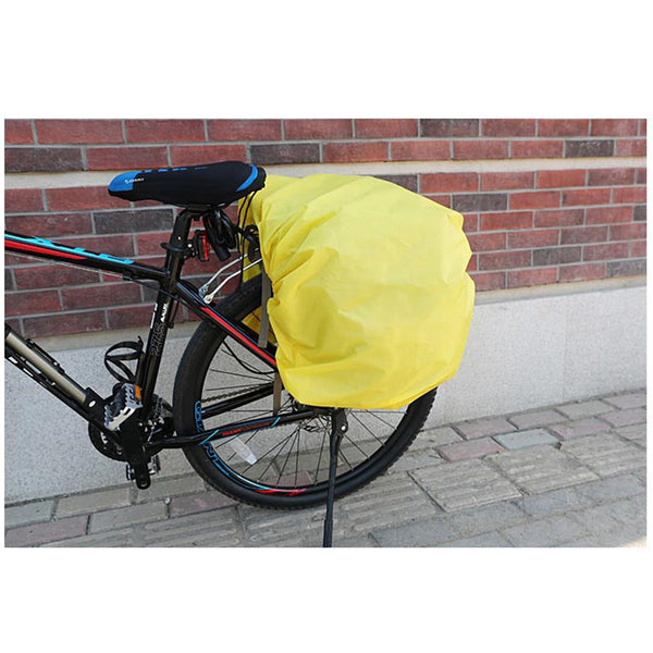 ZTZ?UK Stock? Canvas Cycling Bicycle Bike Pannier Rear Seat Bag Rack Trunk (Waterproof, Roll-Up) Green Size: M,L,XL