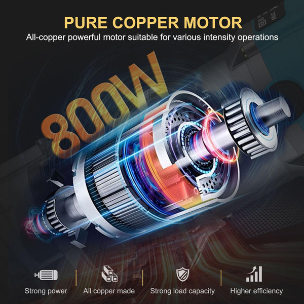 AMTOVL Wood Trimmer, 1/4" 6.35mm Electric Wood Hand Trimmer Laminator 800W 30000R/min Electric Hand Wood Trimmer Laminator Router Joiners Tool for DIY Woodworking