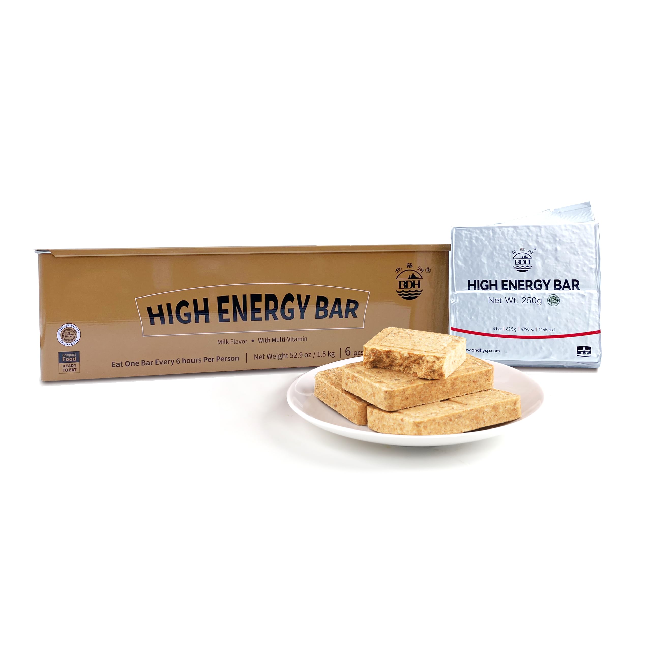 Emergency Food Rations Meal Ready To Eat, Long Self Life 18400 Calorie Survival Tabs Perfect for Camping, Hiking, Army Outdoor Disaster, 20 Pack with Tin Box