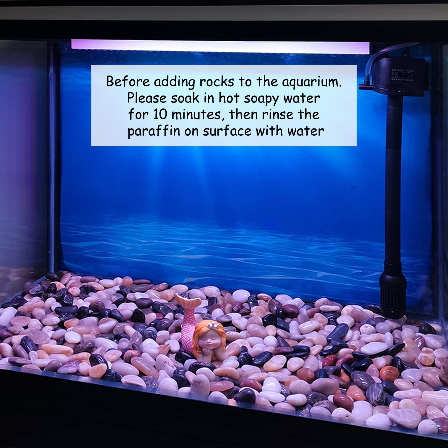 FANTIAN 9.1 kg Decorative Stones for Garden, 30-50 mm Polished Garden Rocks Pebbles for Potted Plants Landscaping Fish Tank Fountain and Outdoor