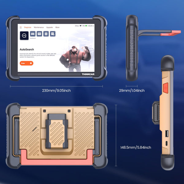 THINKCAR Car Diagnostic Tool, TK689BT Bidirectional Diagnostic Tool, All System Automotive Diagnostics, OBD2 Car Scanner with Action Test, 34+ Reset, FCA Autoauth, CANFD&DoIP, Wireless Update