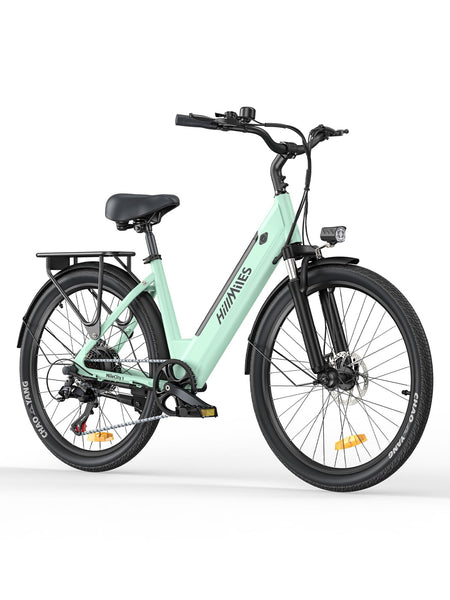 HillMiles MileCity1 26" Adult Electric Bike, 7-Speed 36V 13Ah Removable Battery, 25km/h & 80-100km Range E-bike For Urban Commuters, IP65 Waterproof