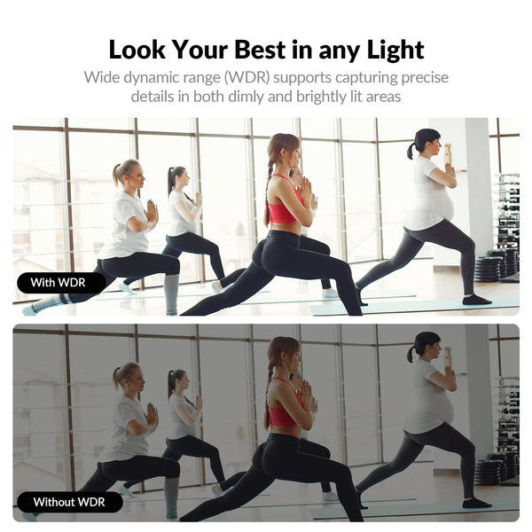 WYRESTORM 4K Conference Webcam with AI Tracking, Auto Framing, 120° Wide Angle, 90fps, 8X Digital Zoom, ePTZ, Dual Mics, Conference Room Webcam for Video Call, Remote Education, HD Live Streaming