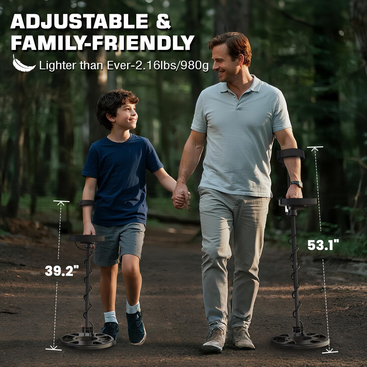 DR.ÖTEK Metal Detector for Adults & Kids, Upgraded Waterproof Gold Detector with Pinpoint & Terrain Modes, One-Click Quick Matching, 6 Modes, Higher Accuracy, Lightweight & Easy to Use