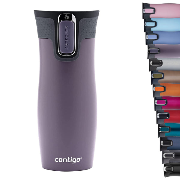 Contigo West Loop Autoseal Travel Mug, Stainless Steel Thermal Mug, Vacuum Flask, Leakproof Tumbler, Coffee Mug with BPA Easy-Clean Lid