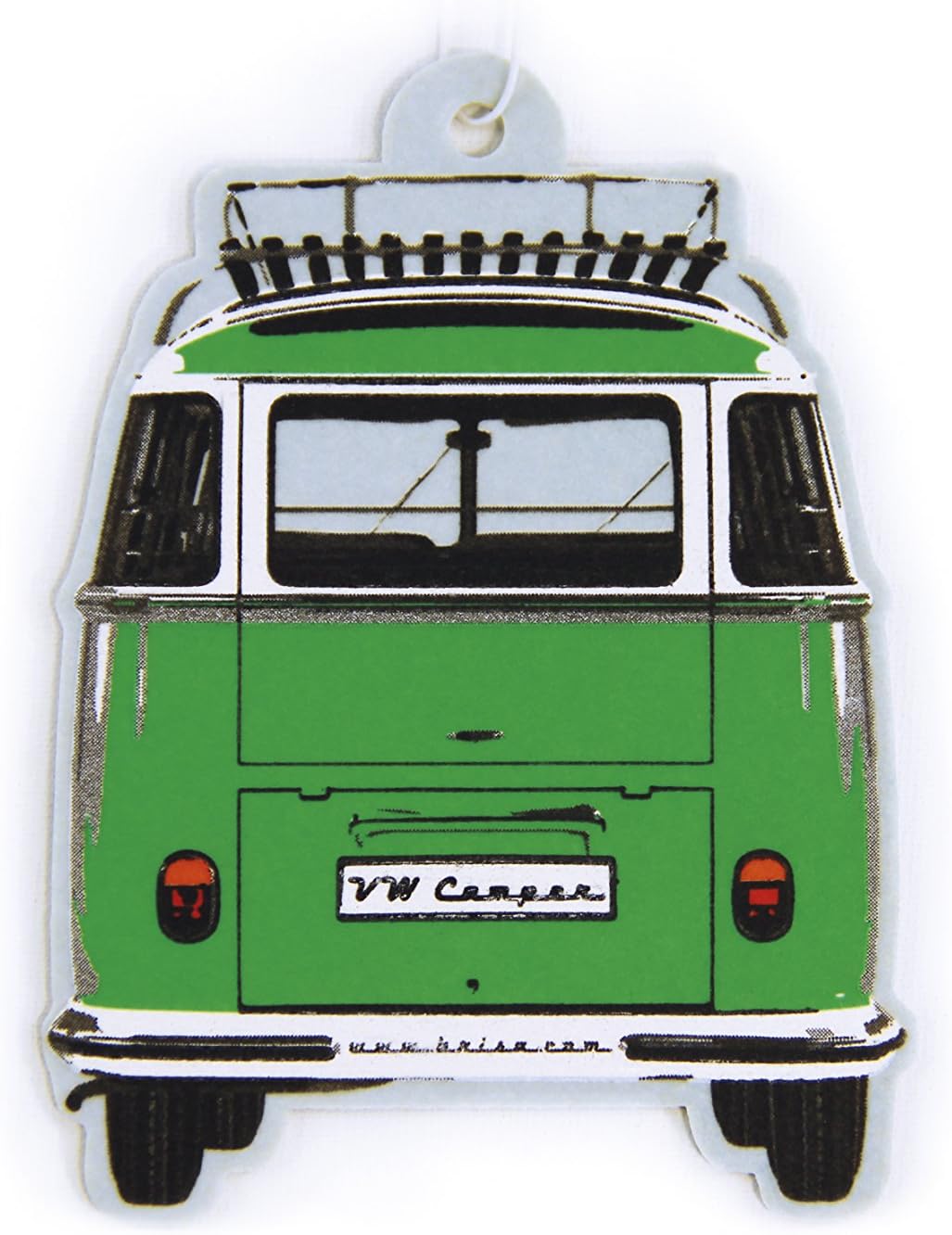 BRISA VW Collection - Volkswagen Air Freshener, Room Freshener, Deodorizer for Cars T1 Bus Campervan Motif (Bus Front/Green Apple/Green)