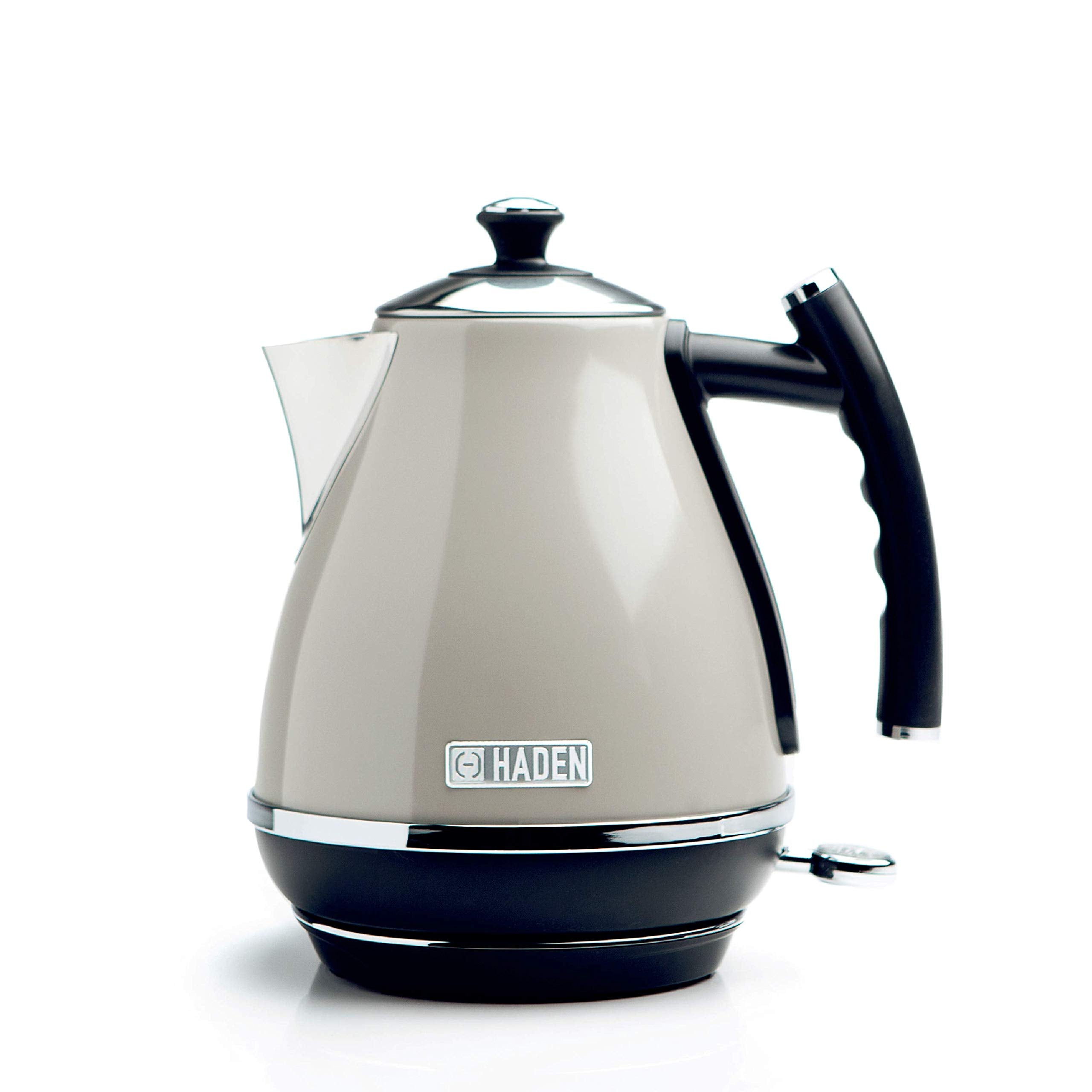 Haden Cotswold Putty Kettle - Premium 1.7L Stainless Steel Electric Kettle with Rapid Boil, Cordless Base, Boil-Dry Protection, and Removable Filter -