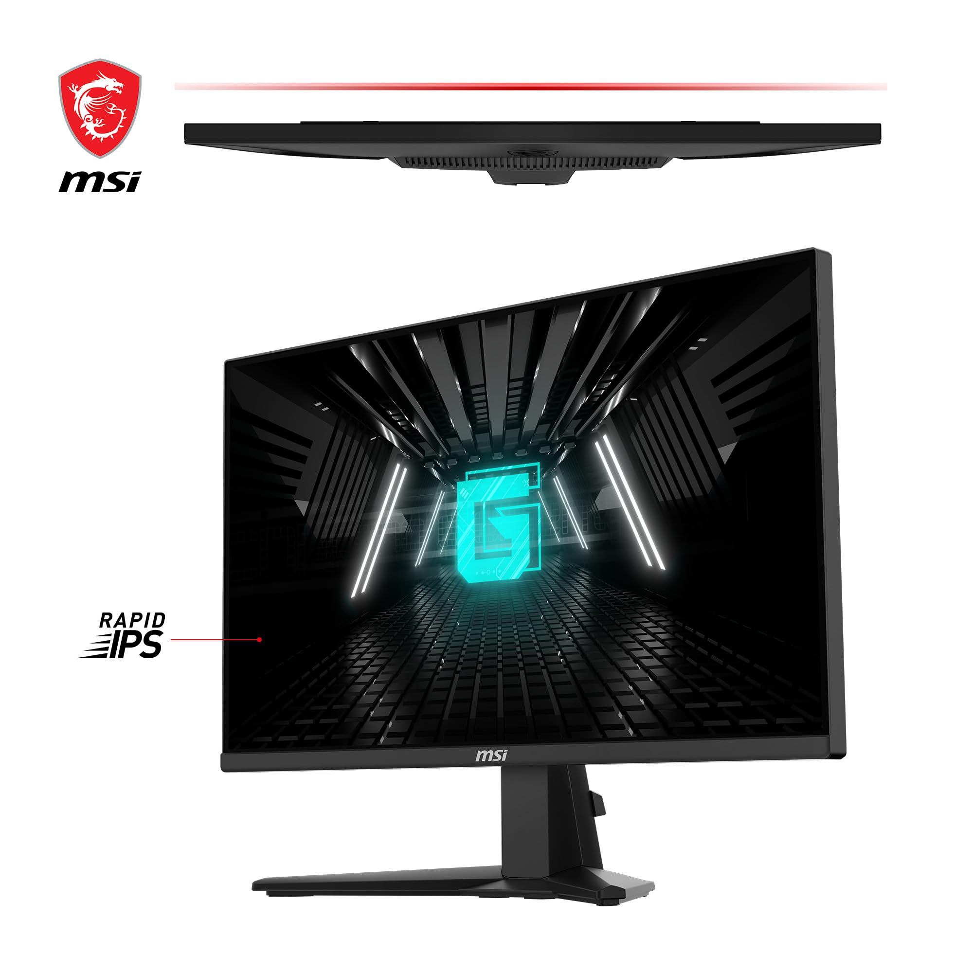 MSI G274F 27 Inch FHD Gaming Monitor - 1920 x 1080 Rapid IPS Panel, 180 Hz / 1ms, 134% sRGB Colour Gamut / G-SYNC Compatible- DP 1.2a, HDMI2.0 CEC