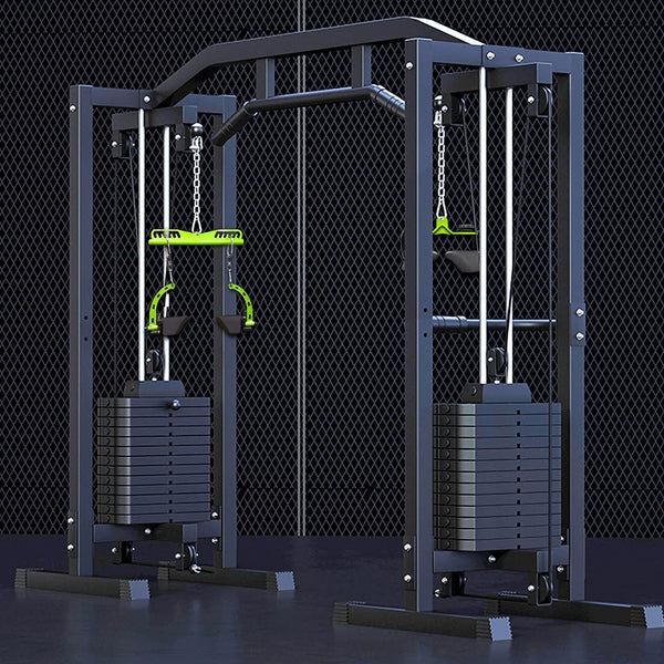 LAT Pull down Bar Accessories Straight Handle spacing Adjustable, Cable Machine Attachment for Pulley System, Home Gym, Fitness Body Training and