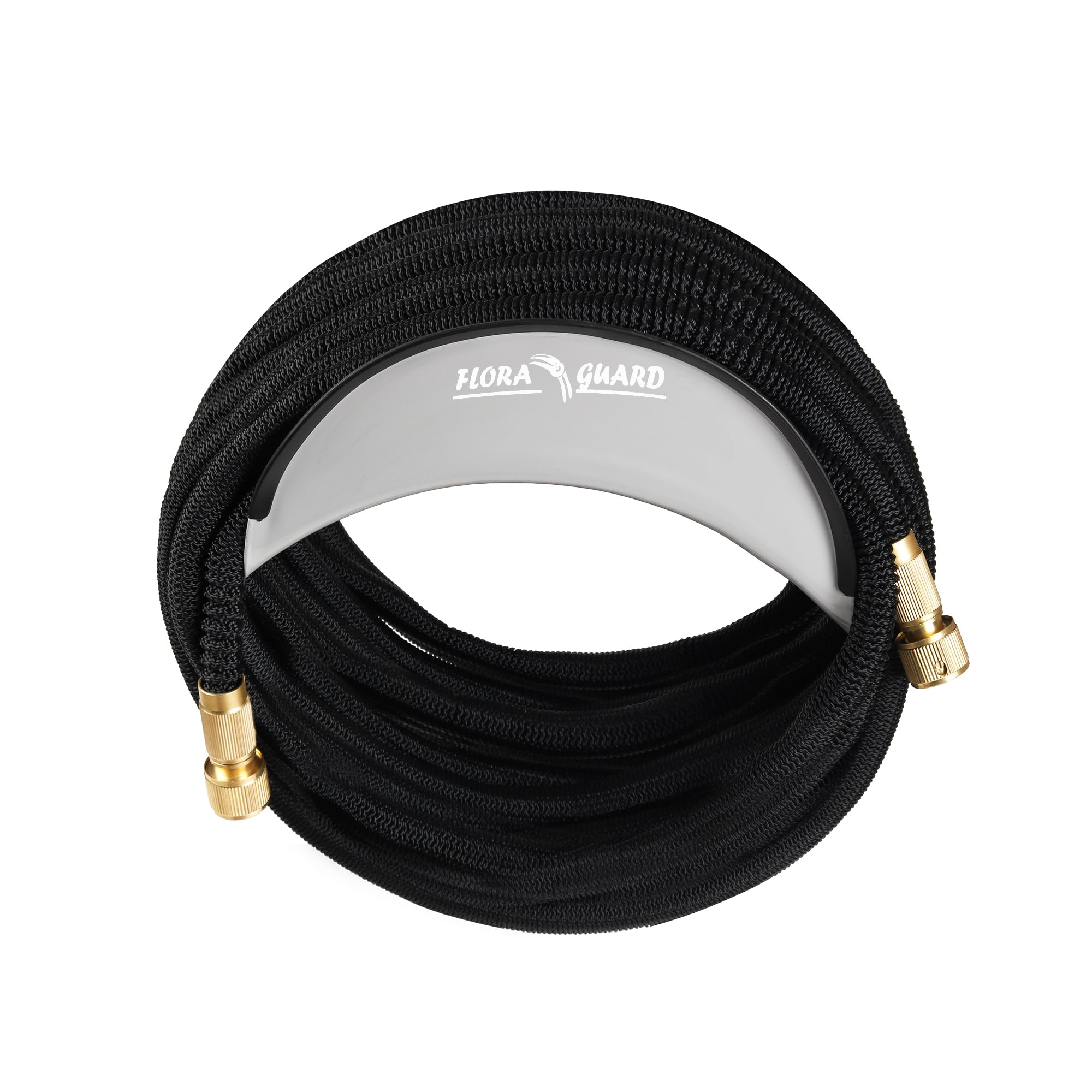 FLORA GUARD Garden Wall Mounted Hose Reel 20+2m, Heavy Duty Hose Reel Wall Mount, 9 Pattern Nozzle, Supplied with Nozzle, Fittings and Fixings