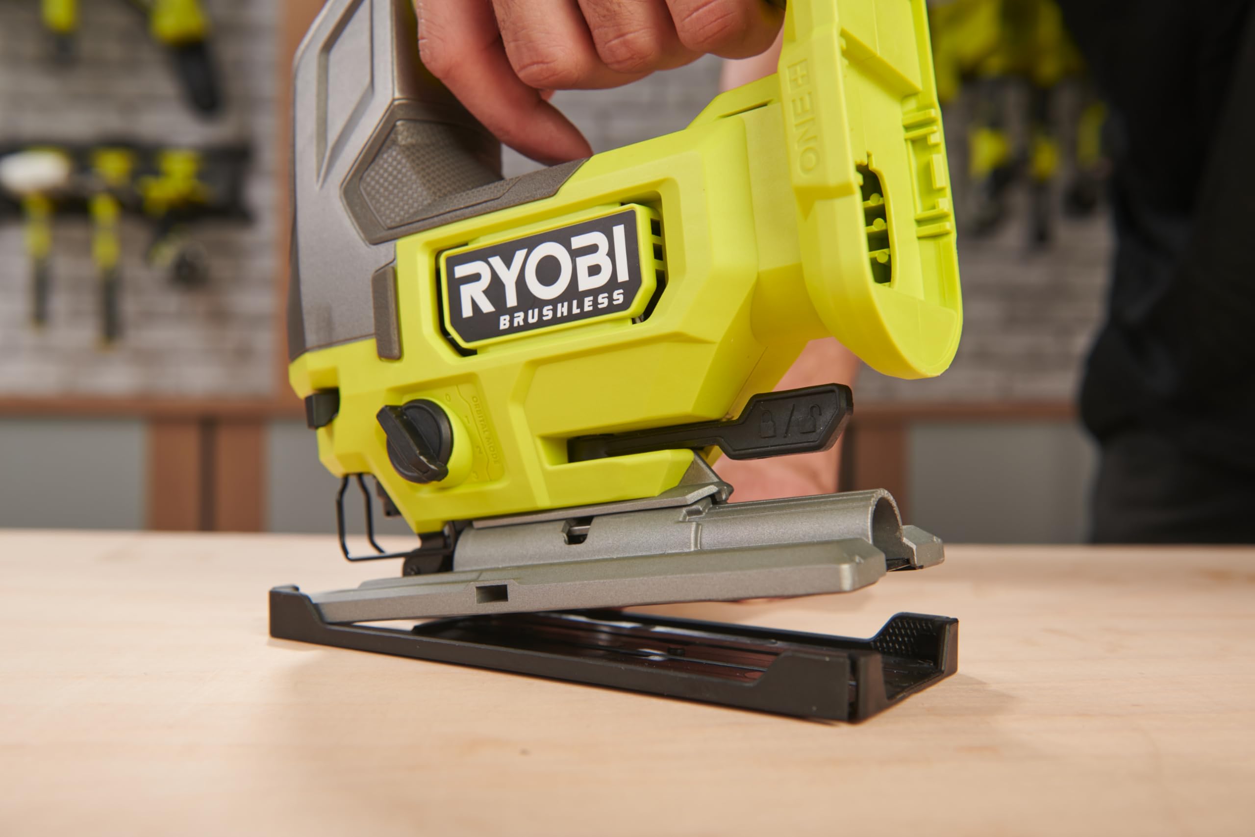 Ryobi R18JS-0 ONE+ Jigsaw with LED, 18 V (Body Only) - Green/Grey