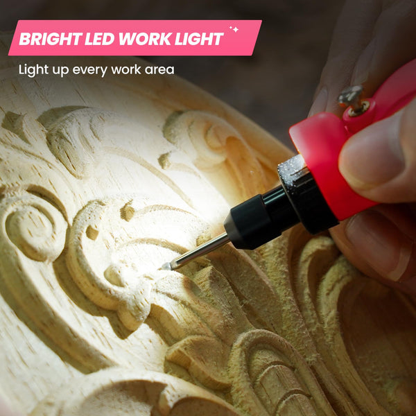 HARDELL Mini Cordless Rotary Tool, USB Charging, 5-Speed Rotary Tool Kit with 61 Accessories, Multi-Purpose 3.7V Power Multi Tool for Sanding, Polishing, Drilling, Etching, Engraving, Cutting, DIY