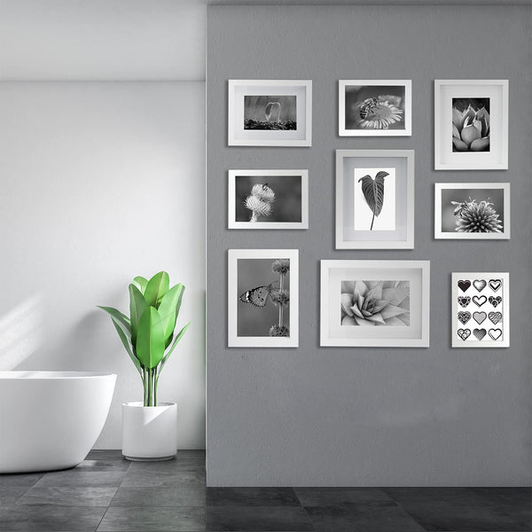 Black 50x70cm Boxed Picture Frames Set of 3 with Mounts for 40x60cm, 70x50cm poster frame with Acid Free mount for 40x60cm photo (Black 3Pack)