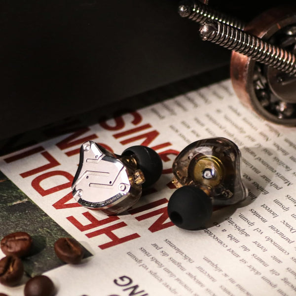 Linsoul KZ ZS10 Pro, 4BA+1DD 5 Driver in Ear Monitor, HiFi Wired Earbuds, Gaming Earbuds, Hybrid IEM Earphones with Stainless Steel Faceplate, Recessed 2 Pin Detachable Cable(With Mic, Glare Blue)