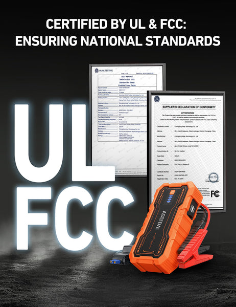 AstroAI S8 Pro 3000A Car Battery Booster Jump Starter Power Pack & Portable Car Jump Starter Power Bank for 12V Vehicles (9.0L Petrol / 7.0L Diesel), with Smart Jumper & LED Torch