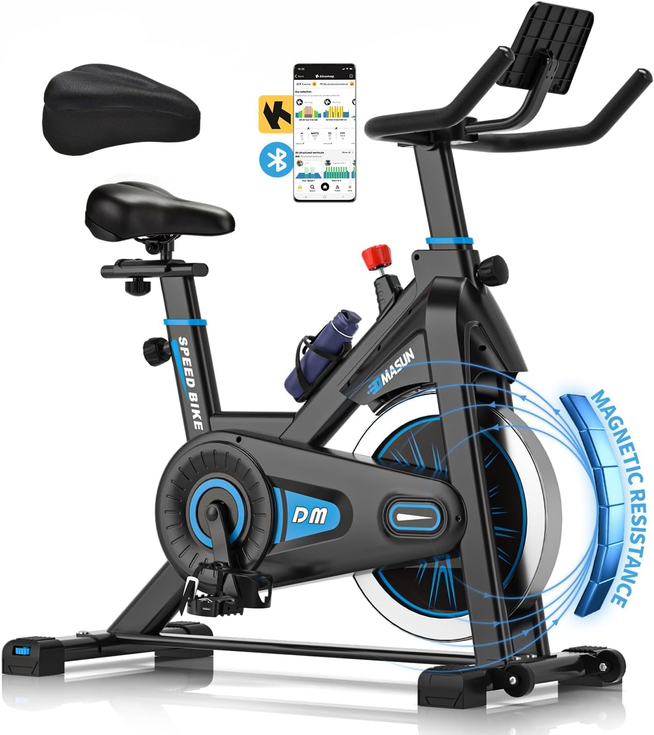 DMASUN Exercise Bike Professional with Large Tablet Holder