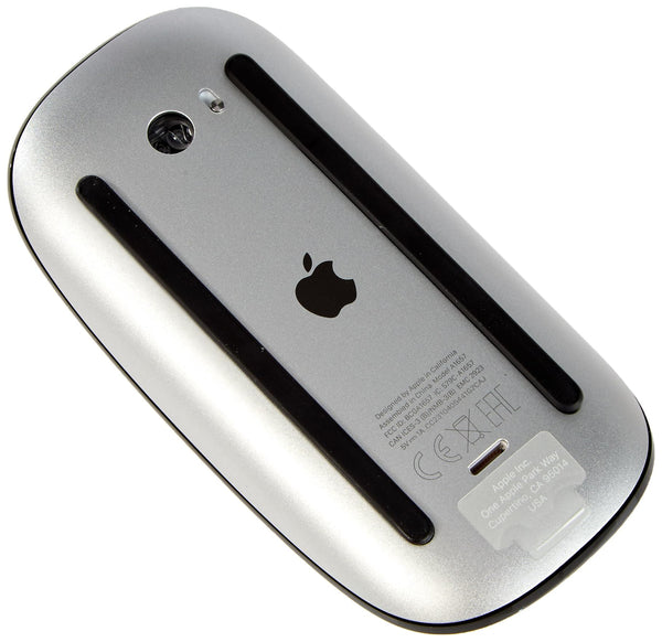 Apple Magic Mouse: Bluetooth, rechargeable. Works with Mac or iPad; White, Multi-Touch surface (USB-C)