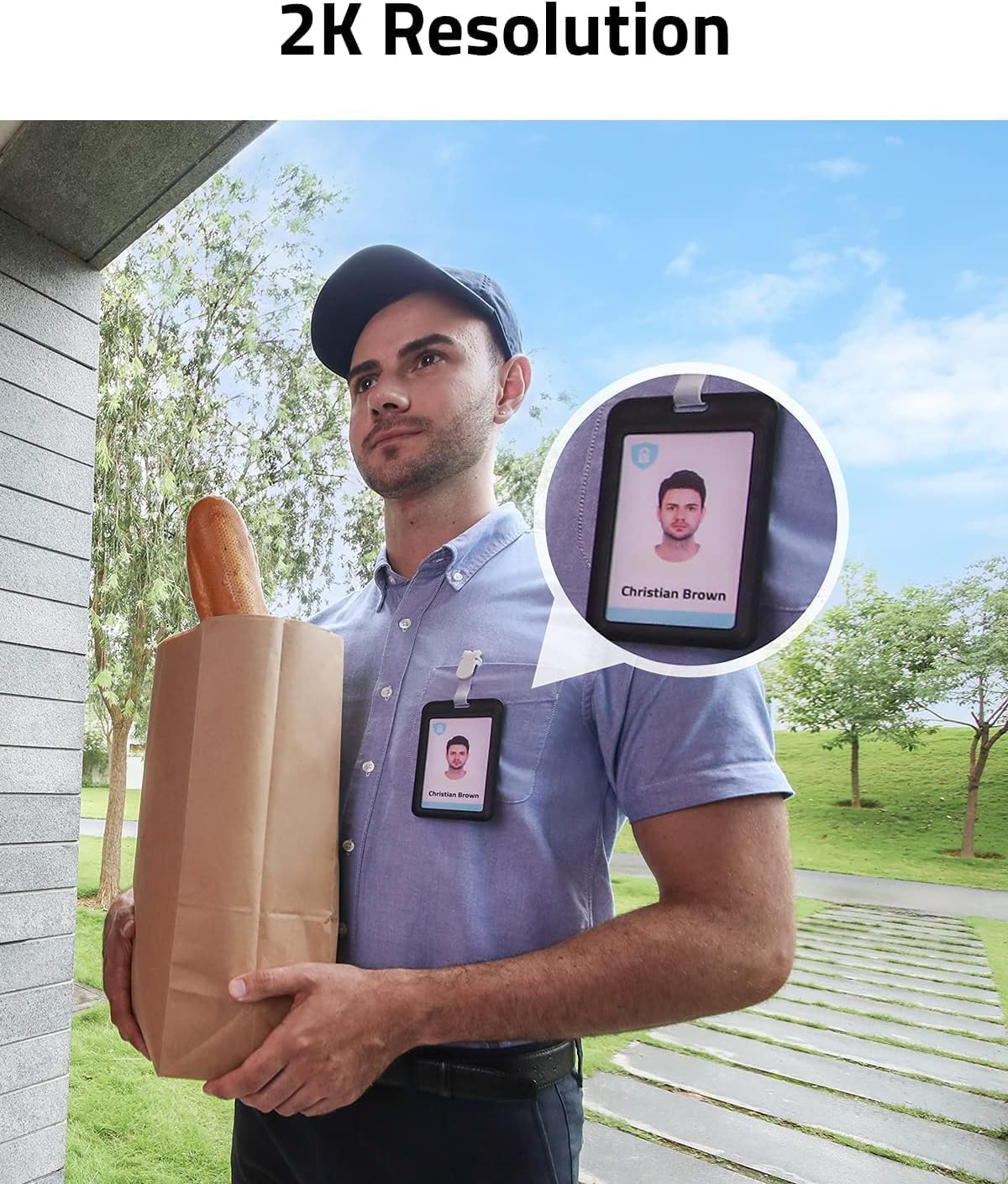 eufy Security Video Doorbell Wireless S220 2K (Battery-Powered) with Chime, No Monthly Fee, On-Device AI for Human Detection, 16GB Local Storage, Simple Self-Installation, 2-Way Audio Doorbell Camera