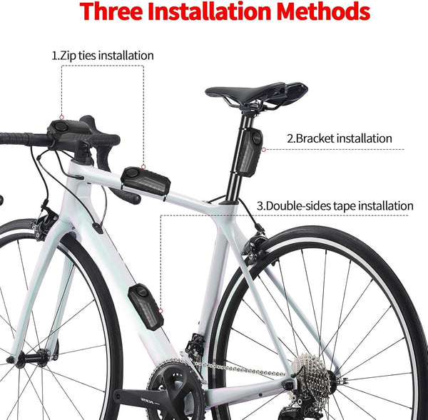 113dB Anti Theft Bike Alarm with Remote, Wireless Security Vibration Bike Alarms for Electric Motorcycle, Motorcycle E-Bike Accessories, Waterproof Car Alarm System with Motion Sensor