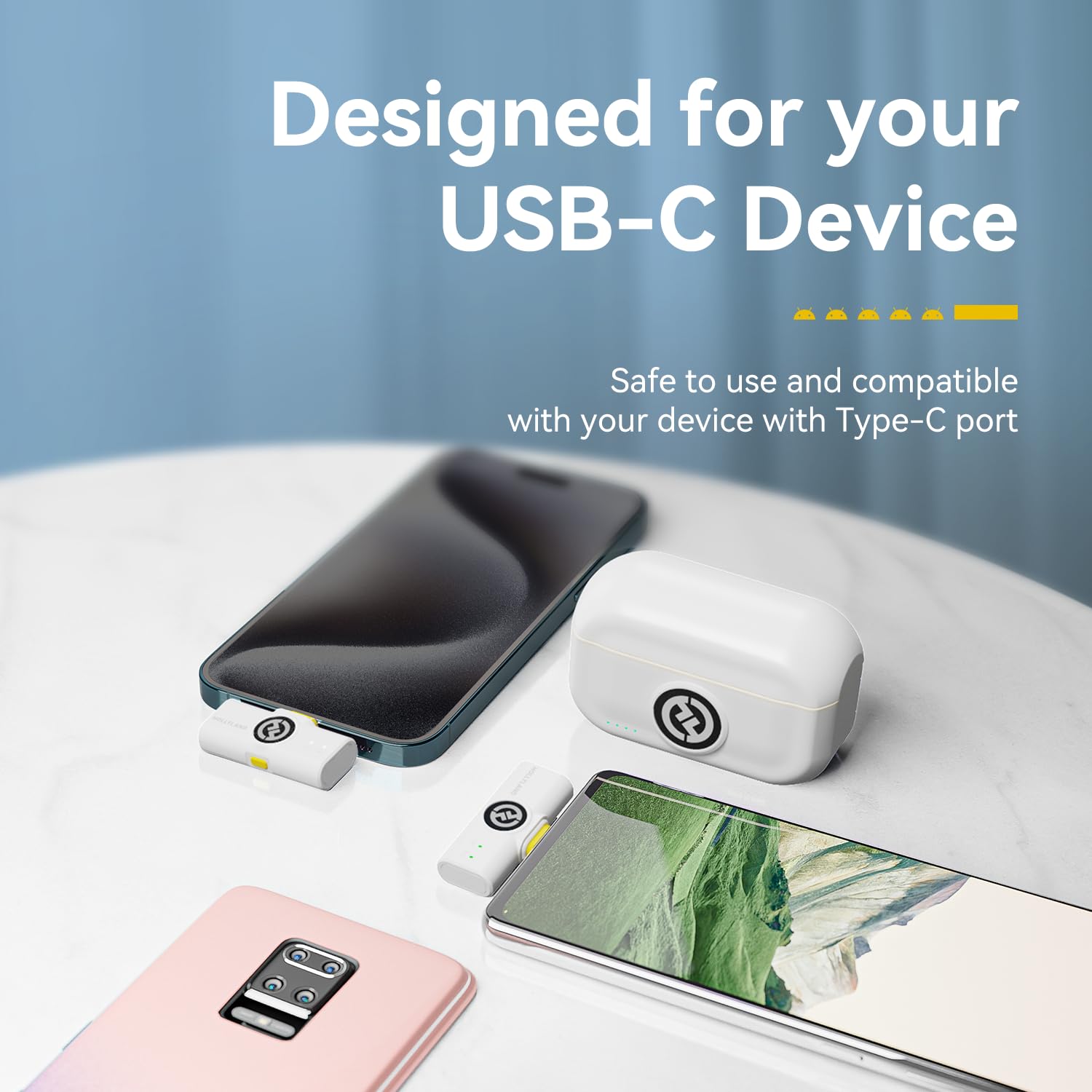 Hollyland Lark M2 Wireless Lavalier Microphone (2TX+1RX) Compatible with Camera, iPhone, Android, PC, 300m LOS Range, Hi-Fi Audio, Noise Cancelling, 40H Duration, Lapel Mic for Livestream Vlog-Black