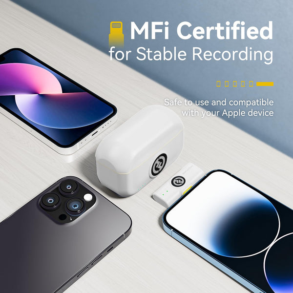 Hollyland Lark M2 Wireless Lavalier Microphone (2TX+1RX) Compatible with Camera, iPhone, Android, PC, 300m LOS Range, Hi-Fi Audio, Noise Cancelling, 40H Duration, Lapel Mic for Livestream Vlog-Black