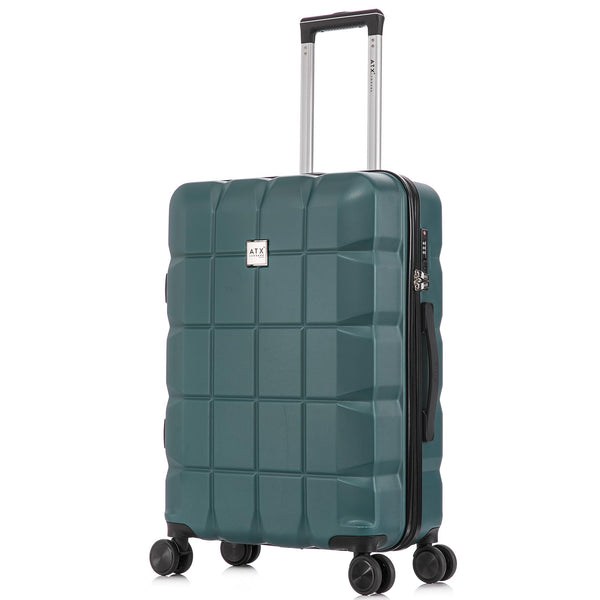 ATX Luggage Suitcase Large on 4 Dual Spinner Wheels Super Lightweight ABS Hard Shell Hold Check in with Built-in TSA Lock (Orange, 110 Liter)