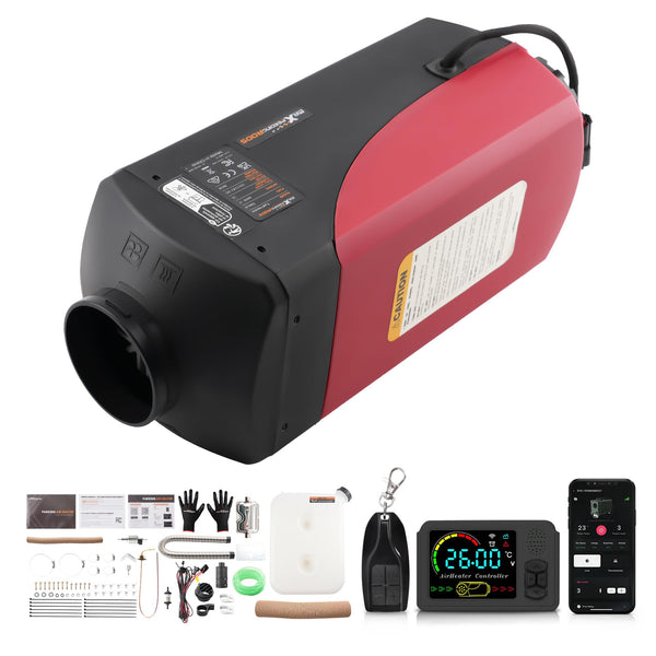 maXpeedingrods 12V/24V 8KW Diesel Heater, Bluetooth App Remote Control and LCD Screen, for Campervan, Outdoor Camping, Big Truck, Boat, Yacht