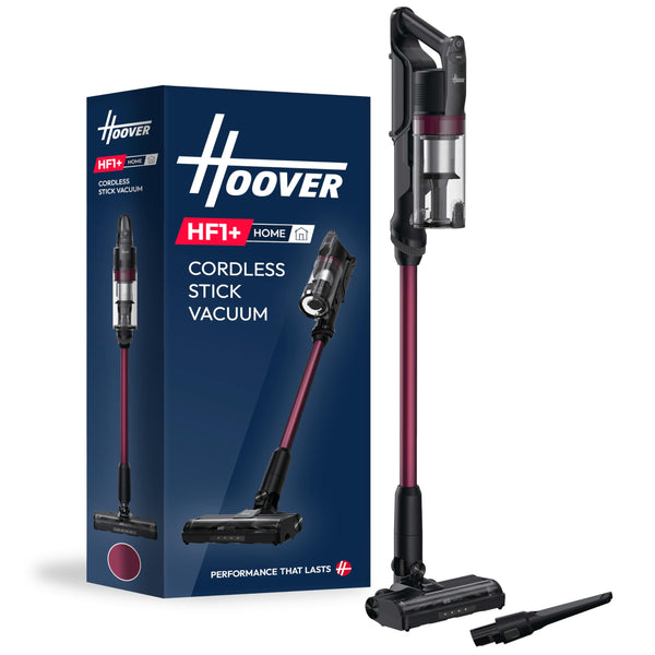 Hoover HF1 Plus Cordless Stick Vacuum Cleaner with Turbo Suction Mode, Up to 45 Min Runtime, Rechargable, Multi-Floor Nozzle, Anti Hair Wrap, Handheld Capability, 165w [HF1PZ10H]