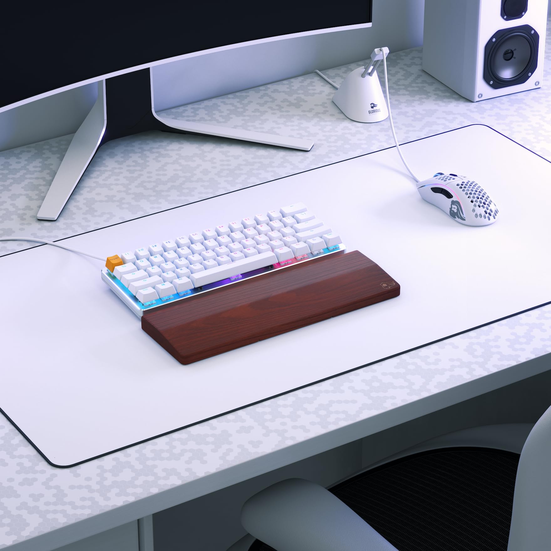 Glorious Gaming GMMK Compact 60%, Barebones (Frame Only) - Mechanical Gaming Keyboard, Per Key RGB, Hotswap & Customisable, International/ISO Layout - Black