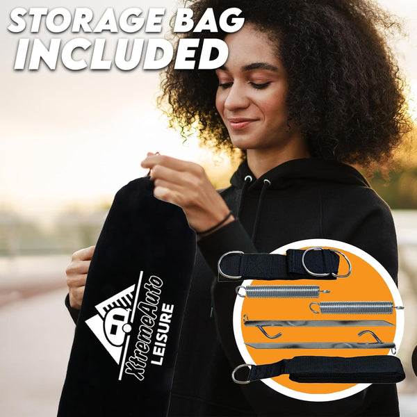 Xtremeauto Awning Tie Down Kit Storm Straps - Storm Straps For Caravan Awnings Motorhome Awning Straps For Awnings Up To 7.5M, Universal Caravan Awning Storm Straps Kit With Springs & Anchors