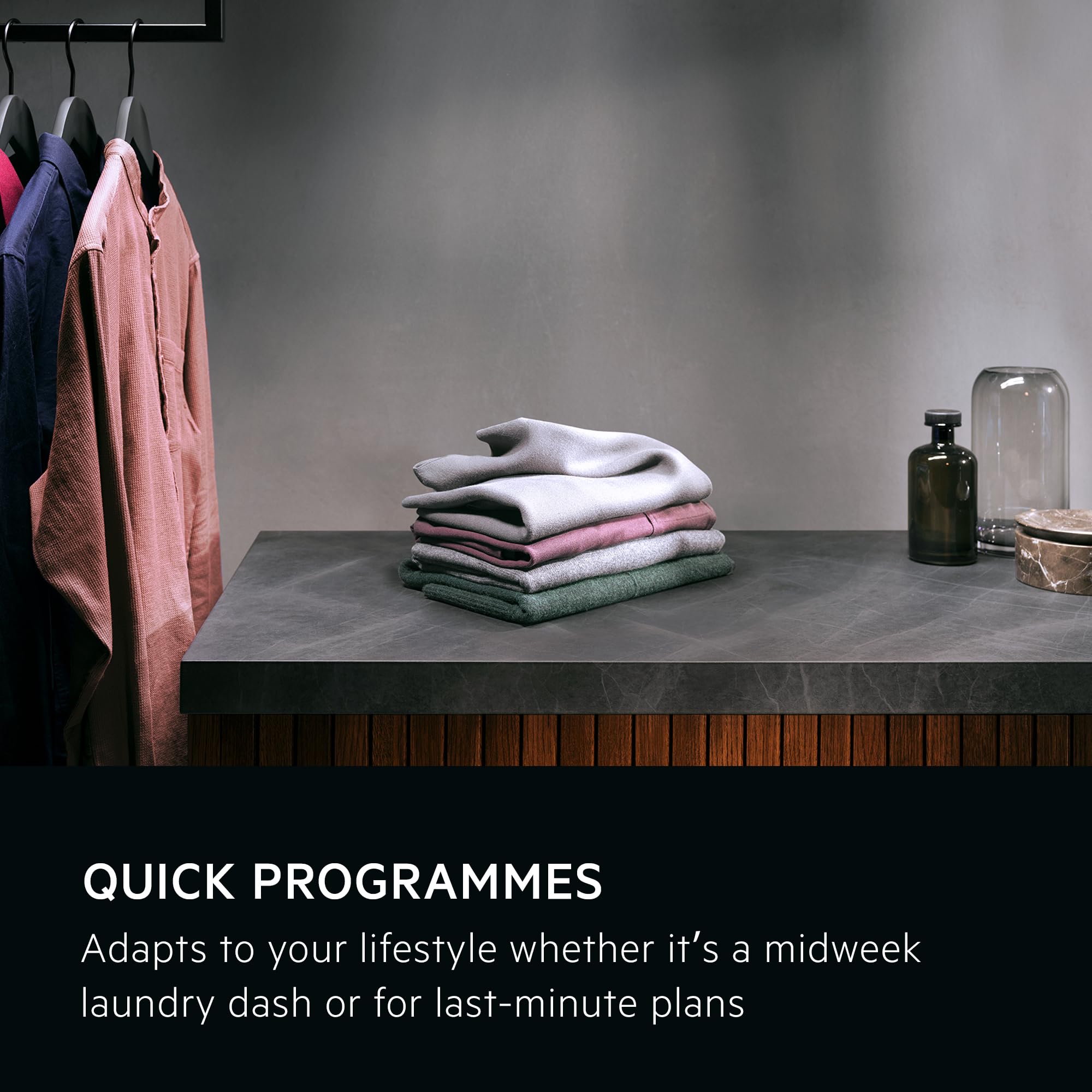 AEG 5000 Series Freestanding Washing Machine LFX50942B, Front Loading Full Size, 9kg, 1400 rpm, AntiAllergy Program, Quick Wash, TimeSave to Adjust Washing Cycles, Class A, White