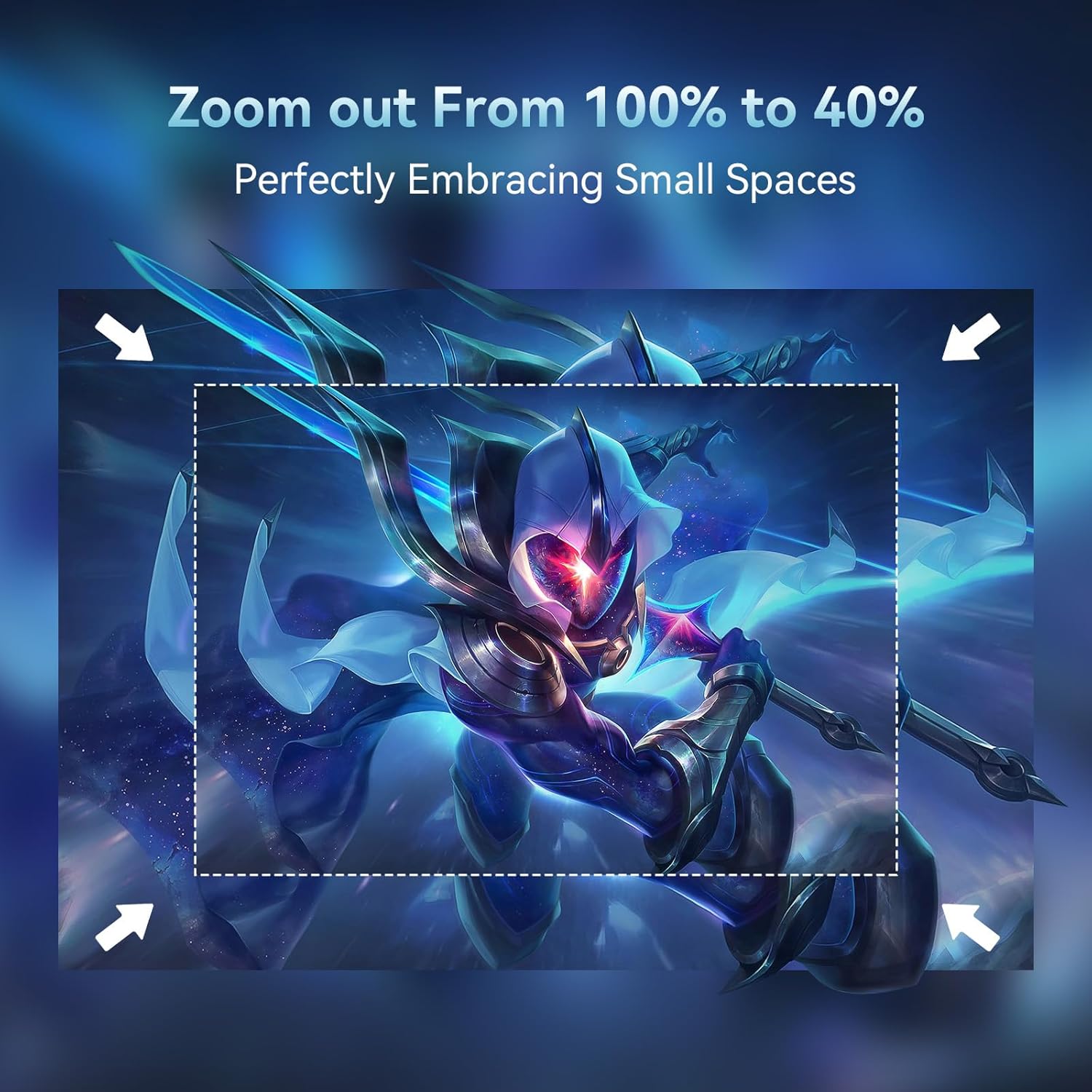 Mini Projector with WIFI 6 and Bluetooth, 4K 1080P Support Portable Projector 200'' Screen Movie Projector Auto Keystone Compatible for Laptop, PC, Smartphone