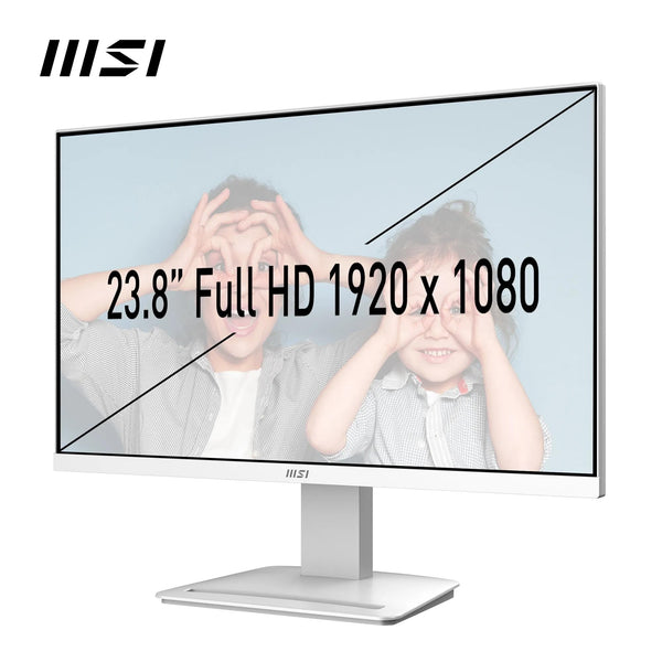 MSI PRO MP251 24.5 Inch Full HD Office Monitor - 1920 x 1080 IPS Panel, 100 Hz, Eye-Friendly Screen, Built-in Speakers, Tilt-Adjustable - HDMI 1.4b, D-Sub (VGA)