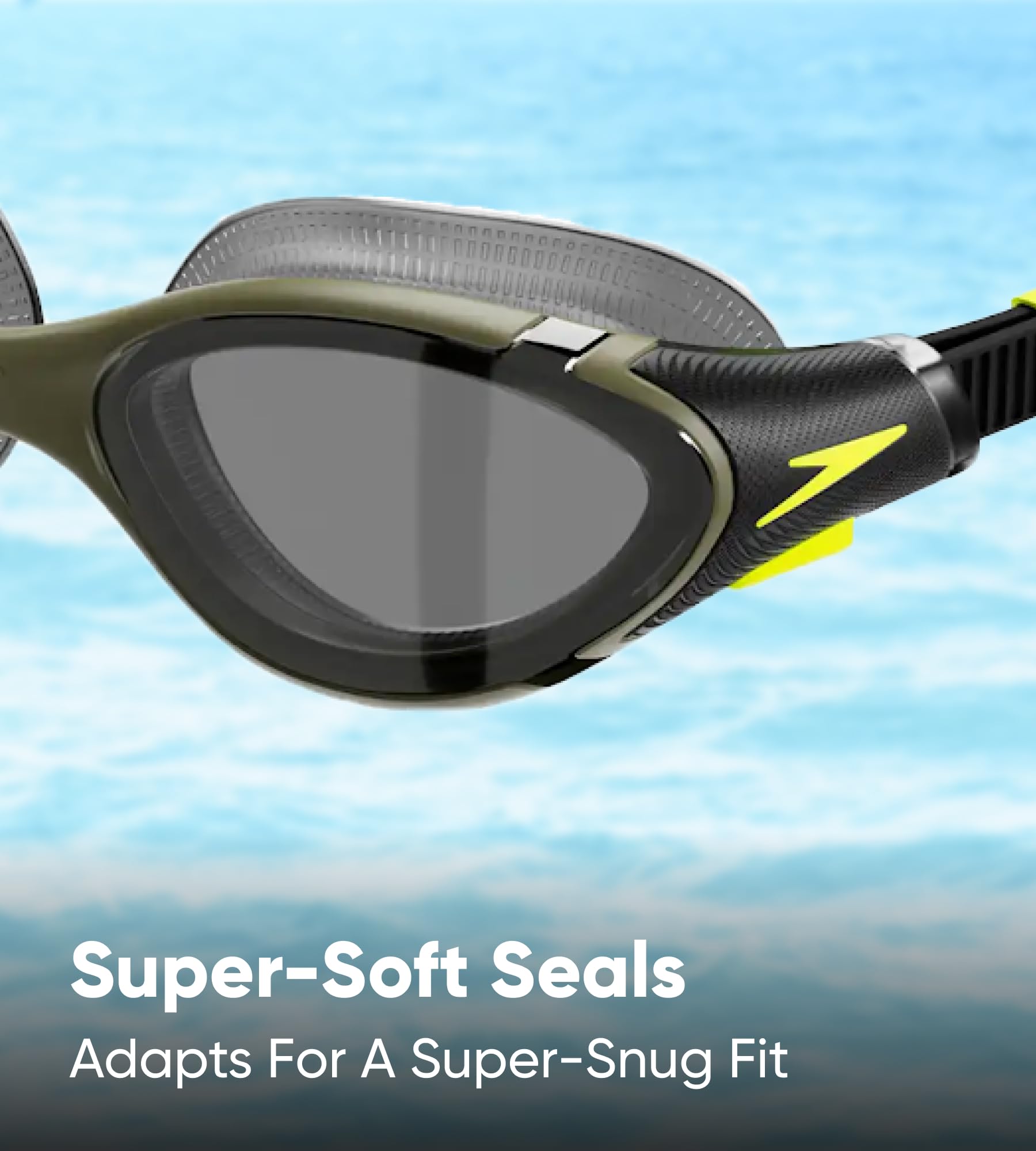 Speedo Unisex Biofuse 2.0 Swimming Goggles | Patented Easy Adjustment | Anti-fog | Anti-leak | Enhanced Fit | Improved Comfort Goggles (pack of 1)