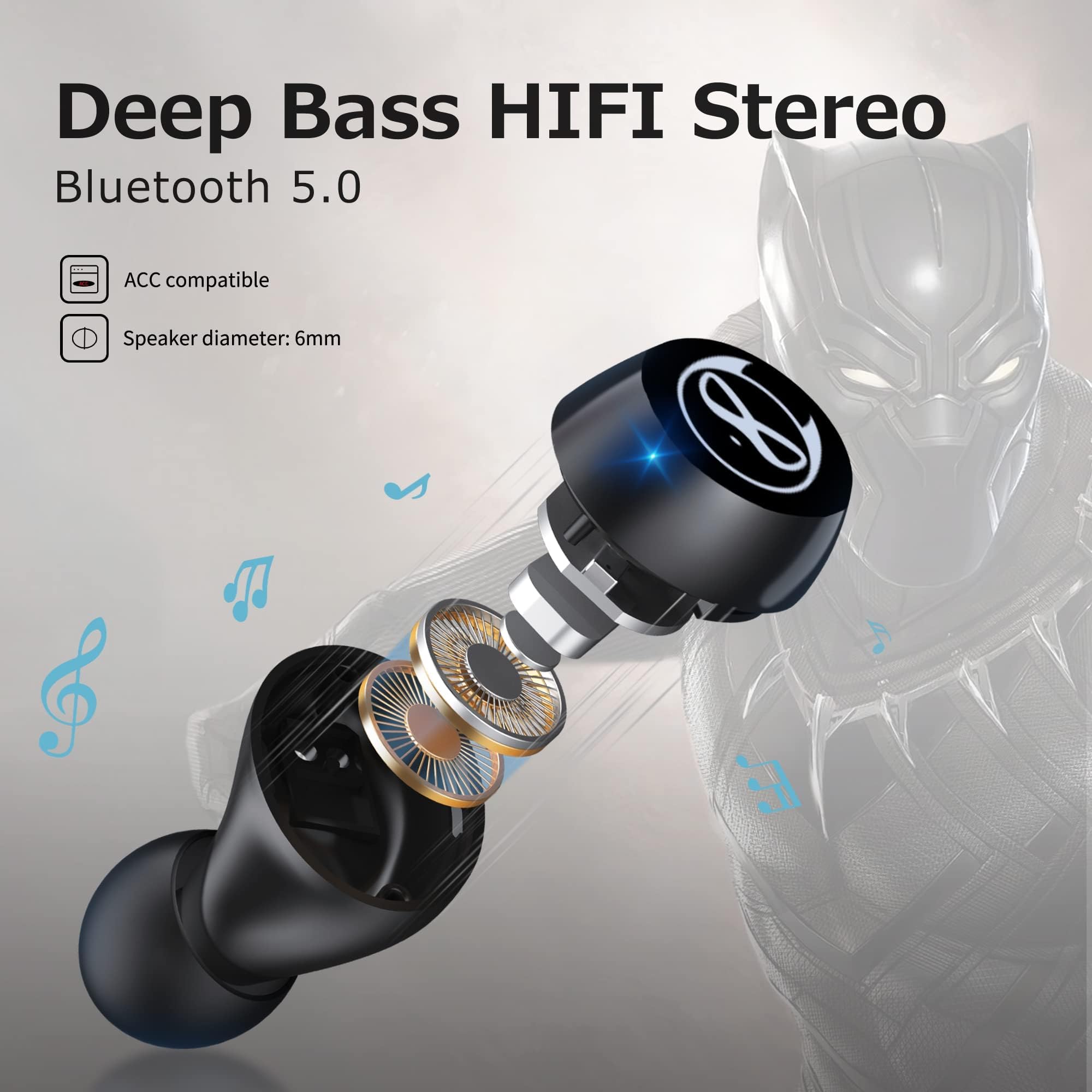 Earbuds for Kids Cute Design in-Ear Wireless Earphones for Kids Boys Adult Bluetooth 5.3 Waterproof Sport Stereo Headphones with Mic for Phone