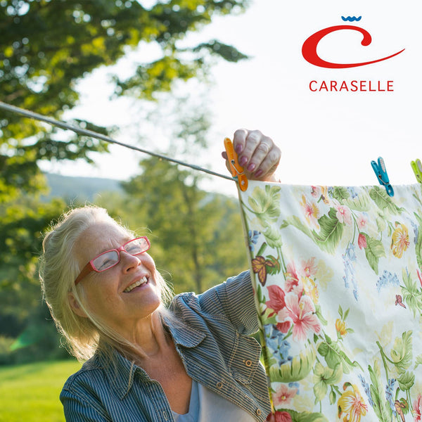 CARASELLE Clothes Pegs for Washing Line Strong - Non Slip Heavy Duty Washing Pegs w/Rubber Pad for Mark Free Secure Grip - Indoor Outdoor Plastic