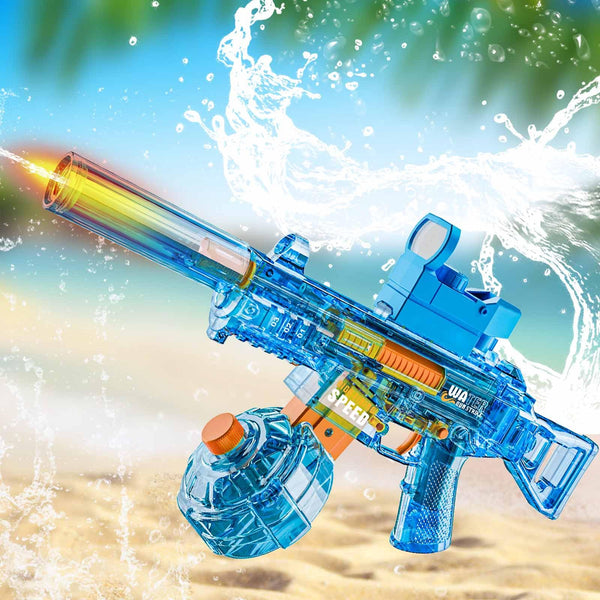 Electric Water Gun, Ultra-Long Range One-Touch Automatic Water Gun, Large Capacity Ultra-Long Standby, Suitable For Children Adults Summer Pool Party Beach Outdoor Use.
