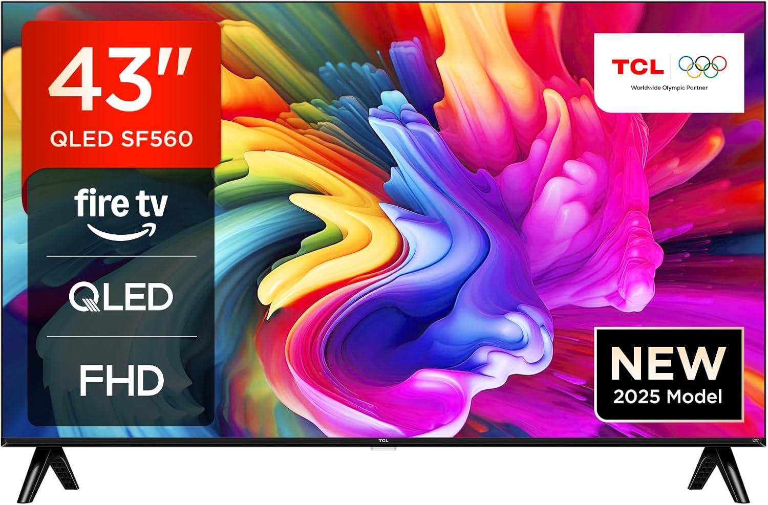 TCL 32 Inch Full HD Smart QLED Direct LED 32SF560-UK with Fire TV, Voice Remote with Alexa