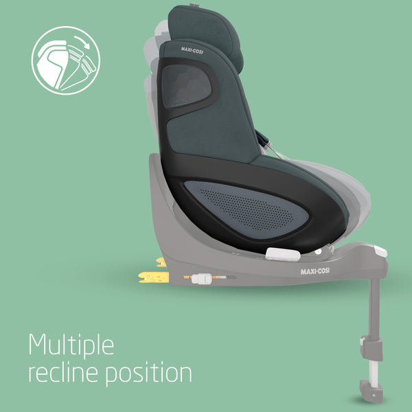 Maxi-Cosi FamilyFix 360 i-Size Base, Rotating Car Seat System, 360 Swivel ISOFIX Base, 0-4 Years (40-105 cm), One-Hand FlexiSpin Rotation, TravelSafe Rotation Control, Click & Go, Black