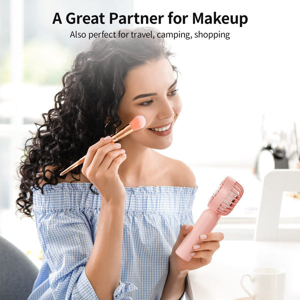 SMARTDEVIL Desk Fan, 3 Speeds Mini Desktop USB Desk Fan, 360° Adjustment Small Personal Table Fan for Home Office Car Outdoor Travel (Black)