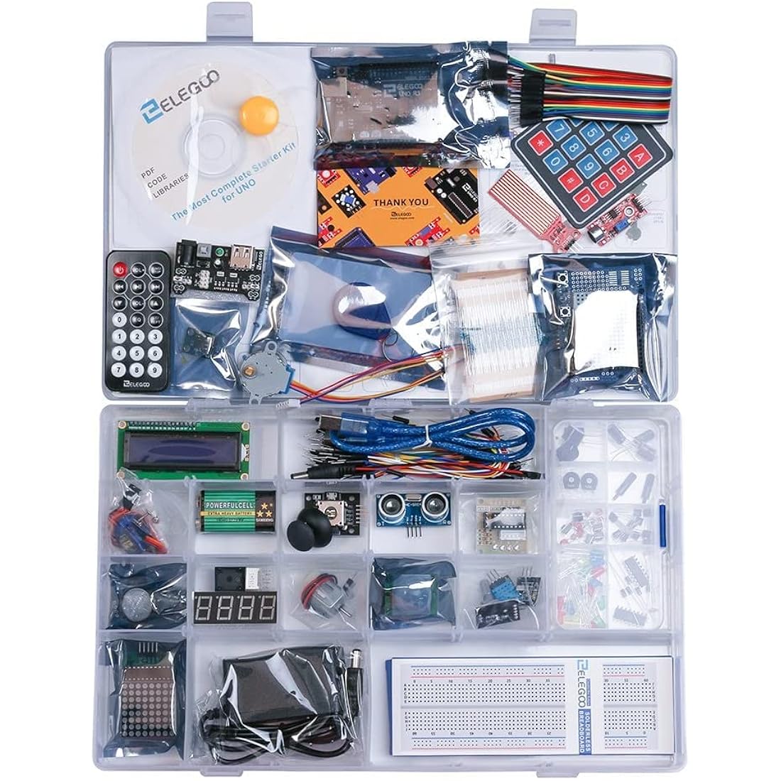 ELEGOO UNO R3 Project The Most Complete Ultimate Starter Kit Compatible with Arduino IDE with Tutorial